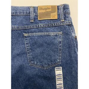 NEW VNTG‎ Wrangler Blues SZ 24 40 x 32 USA MADE WB100AD High Rise Mom Jeans
